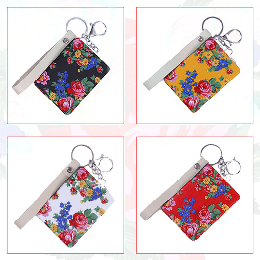 Glass Kokum Floral Art Mirror