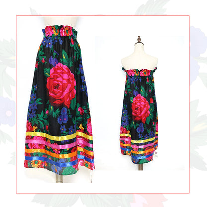 Floral Art Ribbon Skirt