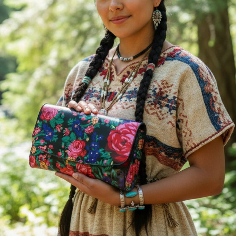 Floral Art Hand Bag