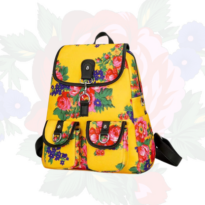 Kokum Floral Fleece Utility Backpack