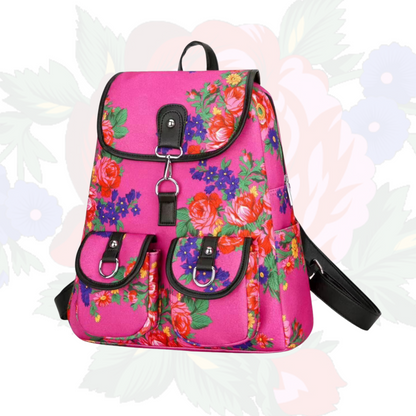 Kokum Floral Fleece Utility Backpack