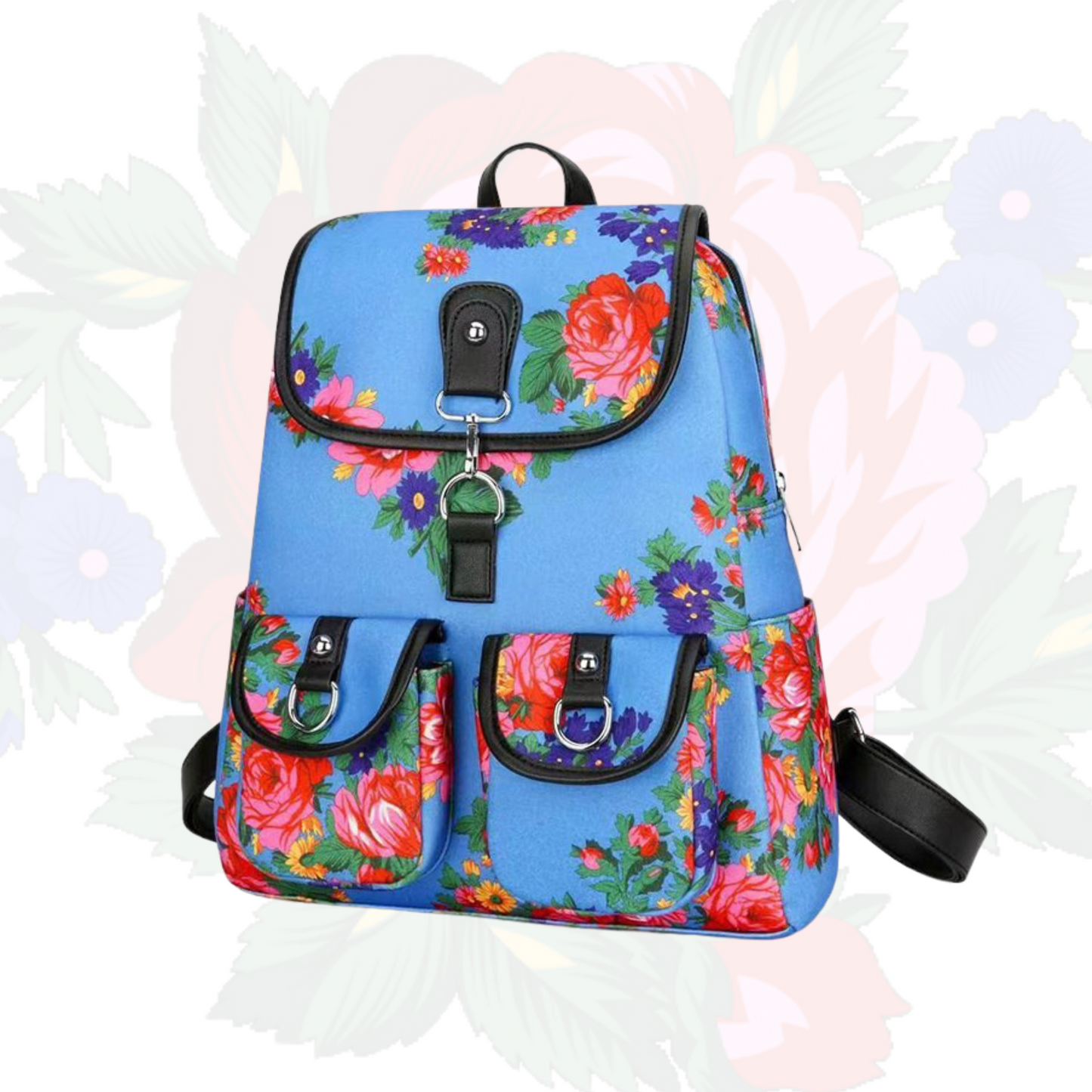 Kokum Floral Fleece Utility Backpack