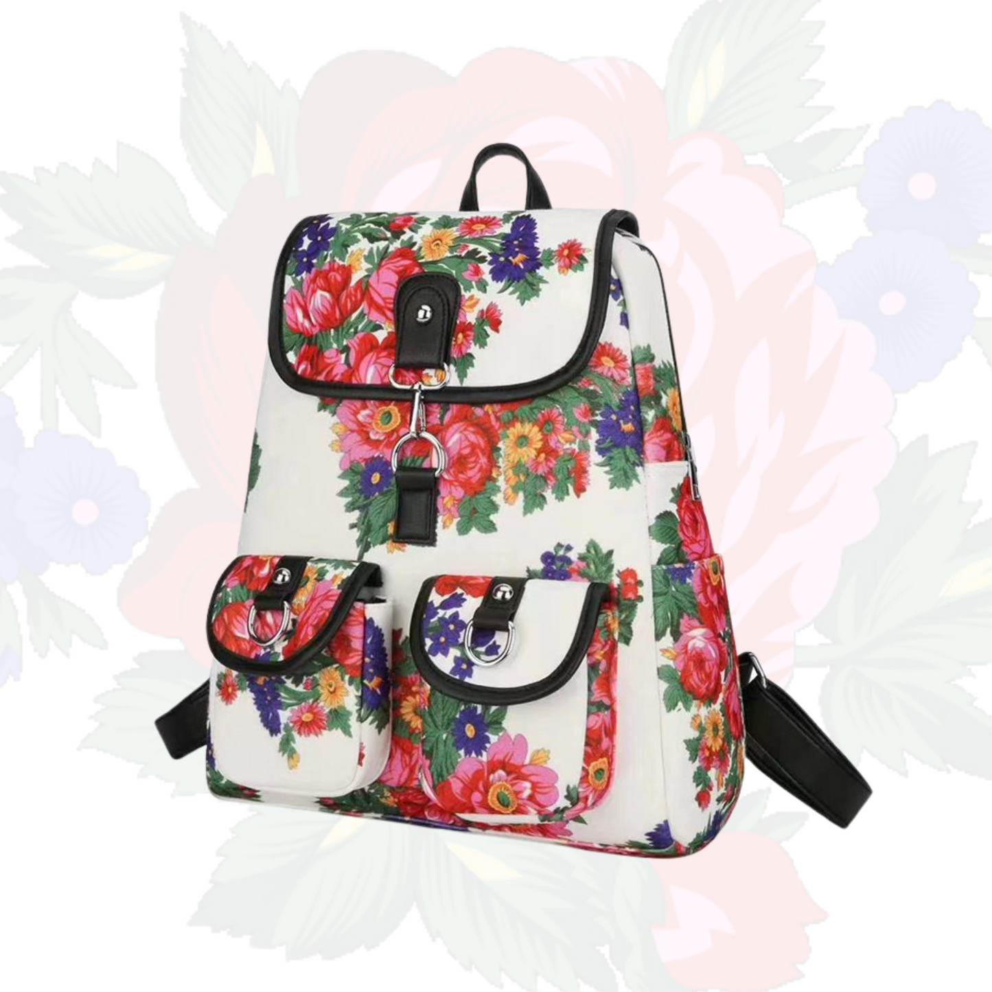 Kokum Floral Fleece Utility Backpack